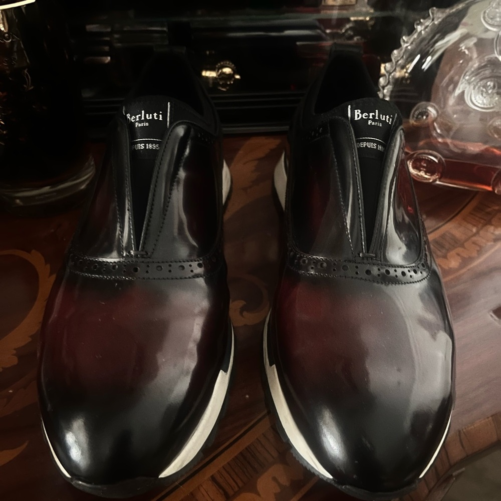 Berluti leather leisure never worn luxury shoes